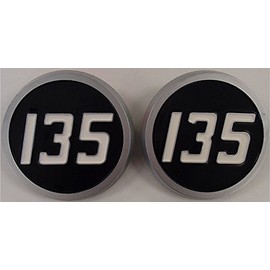 Reliable Aftermarket Parts Our Name Says It All - 1865460M1 Two (2) Fits Massey Ferguson Tractor 135 Plastic Hood Emblems