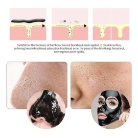 Mascarilla Facial Carbón Activado Quita Puntos Negros 10 Pza                                                                                          