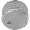 5.8mm Round Hole Large 25mm Knurled Aluminium Control Knob For