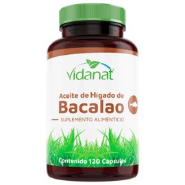 Aceite de Higado de Bacalao Vidanat 120 c aps