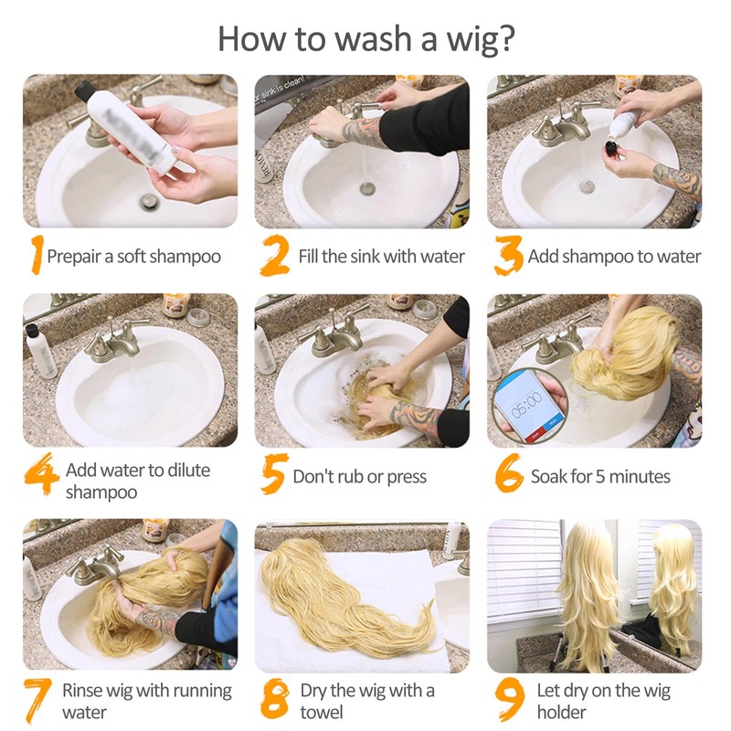 Layhou Women Wig Side Parting Medium Length Wavy Hair Wig