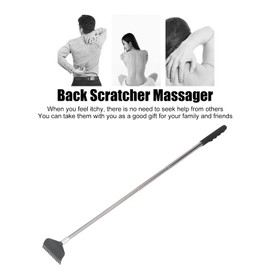 TOPINCN 3 Pack Black Telescopic Back, Back Massagers Massage Tools Scratcher Portable Extendable Stainless Steel Back Scratchers Point Pressing Back Scratching Tool for Men Women