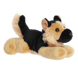 Aurora® Adorable Mini Flopsie™ Shep™ Stuffed Animal - Mini Companions Ready for Playful Adventures - for Kids All Ages, Toddlers, Adults, and Families - Black 8 Inches