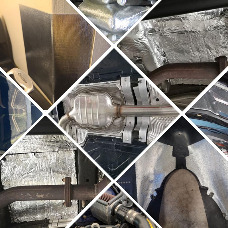 BuyUneed 190 mil Heat Shield Aluminum Foil Mat High Temperature