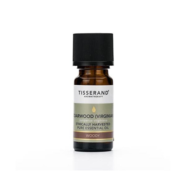 Tisserand Aromatherapy Cedarwood Virginian Ethically Harvested Essential Oil, 9 ml