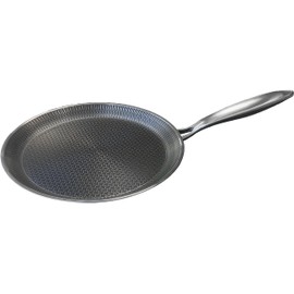 MYBO TV Excellium 3D Crepe Pan - Non-Stick Coating - Induction - Oven Safe - Robust & Versatile - Honeycomb Pan Scratch Resistant - Heat Resistant Handle - 26 cm, Black