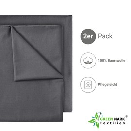 GREEN MARK Textiles Classic Fitted Sheet, Bed Sheet, Canvas Cloth Towel, 100% Cotton, No Elastic Band, Comes in Many Sizes and Colours 140 x 200 cm, White