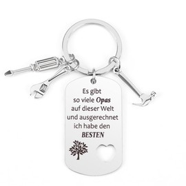 Kolovki Grandpa Gifts, Keyring Grandpa, Birthday Gift for Grandpa, Easter Gifts, Father's Day Gifts, Best Grandpa Gift, New Year's Eve Gifts, Grandpa Gift Christmas, Silvery