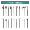 Stone Carving Set Diamond Burr Bits,60PCS Polishing Kits Rotary Tools
