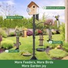 Bird Feeder Pole Squirrel Proof, 92 Inch Heavy Duty Feeding