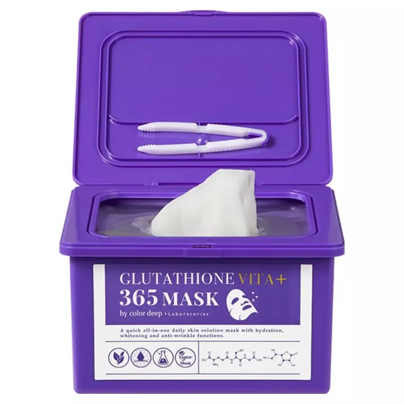 Color Deep 컬러딥 뽑아쓰는 글루타티온 비타 365 마스크팩 1개 30개입