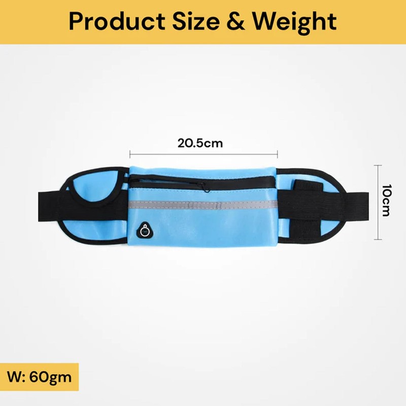 EZONEDEAL Pocket Running Belt for Women Men, Phone Holder for