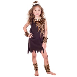 Fun Shack Neanderthal Costume Children, Costume Stone Age Children, Stone Age Costume Children, Caveman Costume Children, Children's Costume Fancy Dress XL