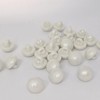 MajorCrafts 24pcs 11mm High-Grade Acrylic Small Round Mushroom Shank Sewing