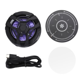 Mobile Phone Cooler Multifunctional Magnetic Semiconductor 3 Levels Adjustable 5500rpm Smartphone Cooling Fan for Most Smartphones Black