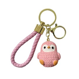 CAOXIAN Creative Penguin Doll Crochet Keychain Cute Penguin Knitting Keychain For Bag Pendant Car Keyrings With Penguin Doll