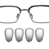 sourcing map 2 Pairs Eyeglass Nose Pad 4.5mm Thickness PVC