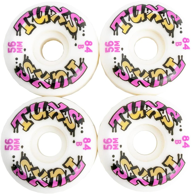 TUXS Skateboard Wheels 56 mm 84B (104A) Hardness Pro Side