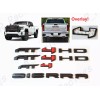 Auto Door Rear Matte Black Red AT4 HD Sierra Emblem