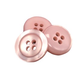 50 Mother of Pearl Buttons - 5 Sizes and 11 Colours to Choose From - Made and Shipped from Spain (Pink, 18mm)