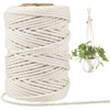 5mm Macrame Cord, 165 Feet Thick Cotton Macrame Rope for
