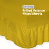 DTEX HOMES Luxury Extra Deep Frilled Valance Fitted Sheets single
