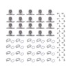 20Pieces Twist Lock Fasteners Set Including Eyelets and Studs Portable