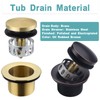 BESTILL Tip-Toe Bathtub Drain Bath Tub Trim Set Conversion Kit,
