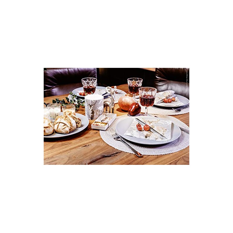 20 Napkins Deer in Winter Forest Winter Animal Snow 25