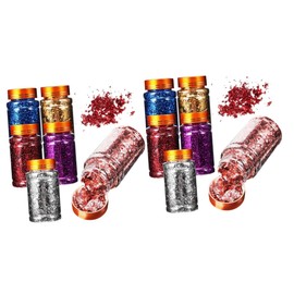 Baluue 2pcs 6 Gold Foil Flakes Nail Art Supplies Flakes for Nails DIY Resin Crafts Accessory