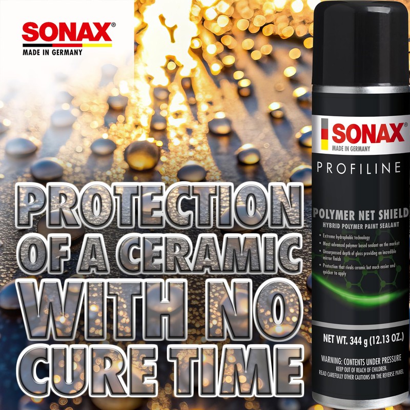 SONAX Polymer Net Shield 223300 | Aerosol-Based Polymer Spray Sealant