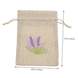 Ipetboom 20pcs Lavender Sachets Drawstring Bags Muslin Pouches for DIY Craft Elegant Storage for Jewelry Wedding Favors Home Car Office Freshness