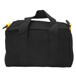 16 Inch Wide Mouth Tool Bag, Wide Mouth Canvas Tool Bag, Heavy Duty Large Capacity Tool Storage Bags, Small Tool Organizer Tote Bag for Electricians, Power Tool Organizer Pouch for Men(16 inches)