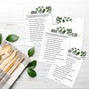 Bridal Shower Games - Greenery Engagement Party Game Cards For
