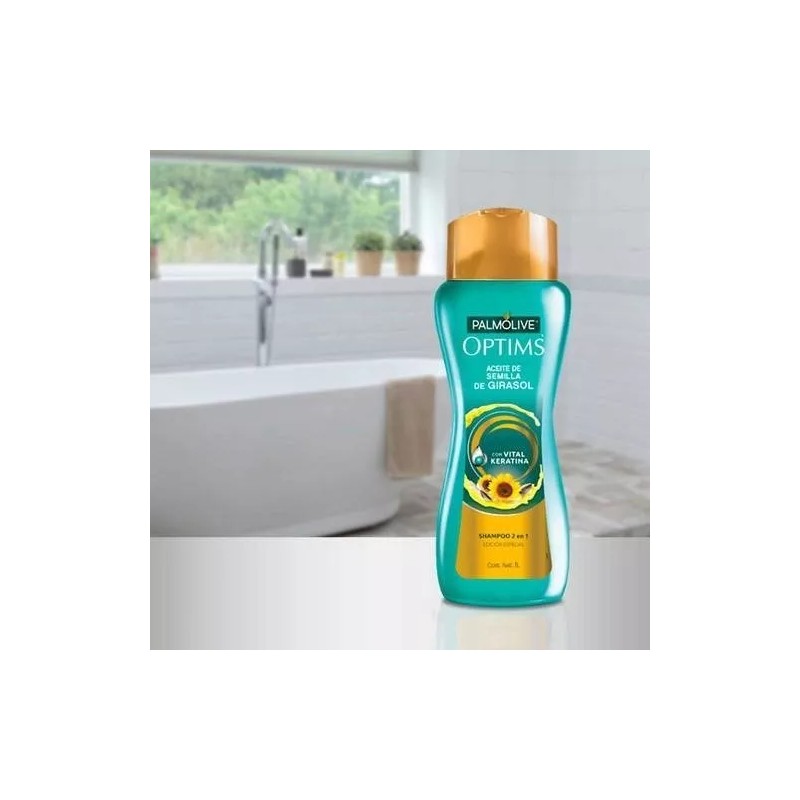 Palmolive Shampoo Palmolive Optims Con Semilla De Girasol 1 L