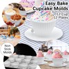 Silicone Muffin Cups for Baking, 24 Pcs Teacup Cupcake Liners,