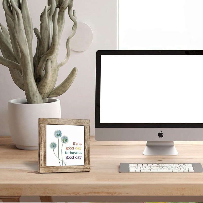 It's a Good Day Inspirational Wood Box Sign, Rustic Positive