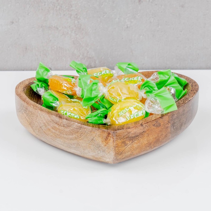 levandeo Wooden Heart Plate 14 x 12 cm Mango Wood