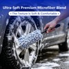OJJ 2026 New 2pcs Long Handle Microfiber Wheel Brush Car