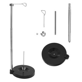 Thread Spool Holder Single Holder or Stand for Alone Embroidery, Sewing or Quilting - Universal Cone and Spool Stand Holder with Sturdy Metal Base (Adjustable rod)