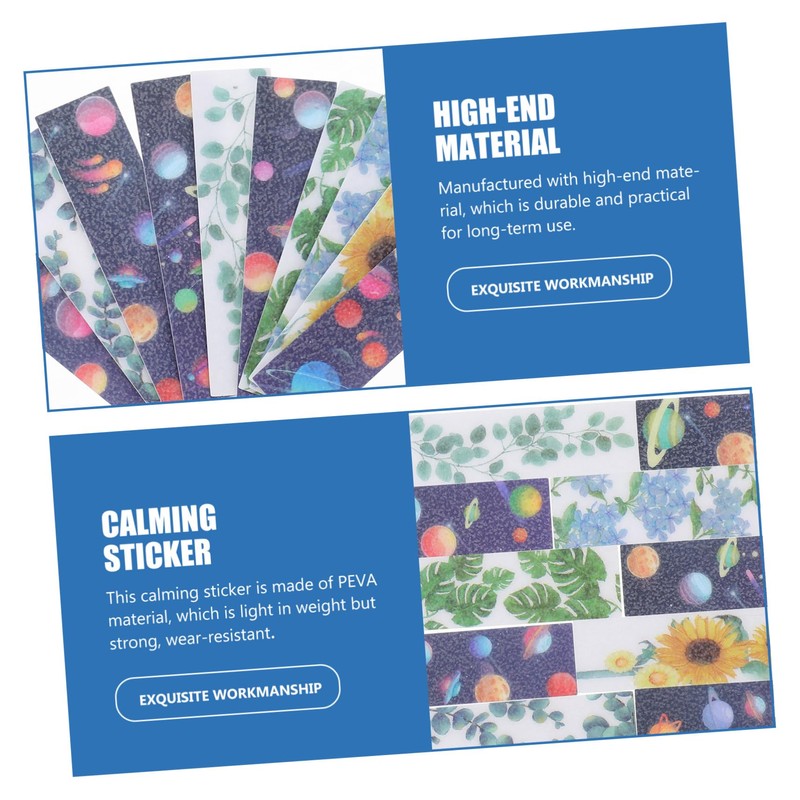 SHOWERORO Calm Sticker Pack 10pcs Anxiety Reduction Decals Pressure Relief