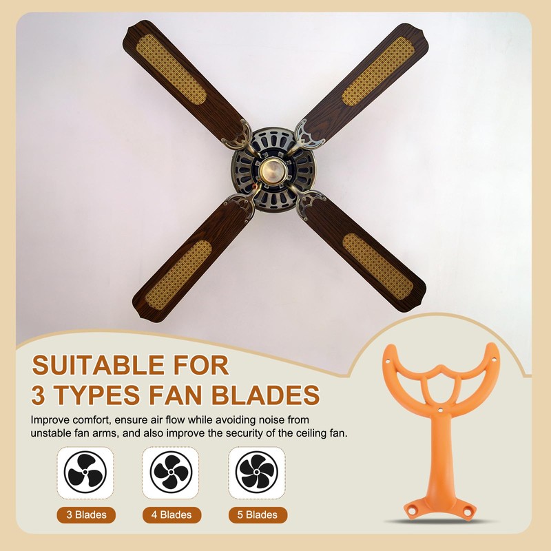 PATIKIL Ceiling Fan Blades Arms Replacement, 3 Pcs 52" Fan