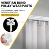 UBANU 12 Sets White Vertical Blind Repair Kit with Stem,