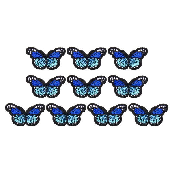 PATIKIL Butterfly Iron on Patch,10 Pcs Butterfly Embroidered Applique Sew