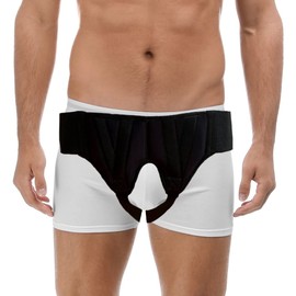 FlexaMed Hernia Gear Double Inguinal Hernia Groin Belt Black (L 38-42)