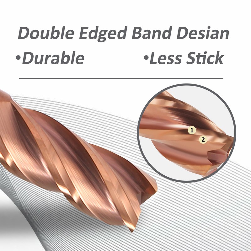 2 mm CNC End Mill Carbide 4 Cutting Edges 5