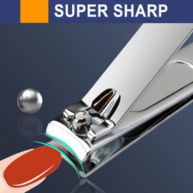 Nail Clippers, Nail Cutter Made with Heavy Duty Stainless Steel, Nail Clippers Set for Fingernail & Toenail, Nail Clippers Set for Men Women