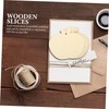 jojofuny 1 Set Apples Shaped Wooden Cutouts DIY Wooden Boards