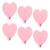 6pcs Ganchos Auto Adhesivos En Forma De Corazón Lindo Gancho