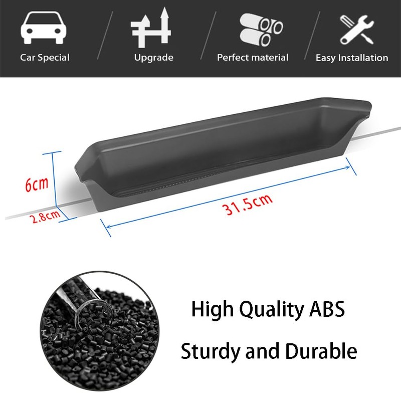LIUQING JL GrabTray Passenger Storage Tray Organizer for Jeep Wrangler